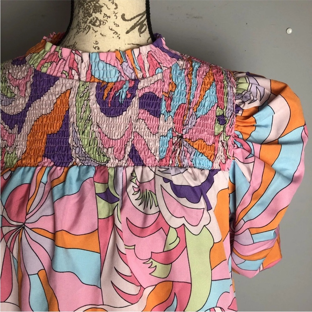 Jodifl Colorful Puff Sleeve Blouse - Picture 7 of 15